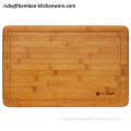 Simple Fruit Juice Groove Bamboo Wooden Cutting Board Chopping Board Kitchen Block Tools